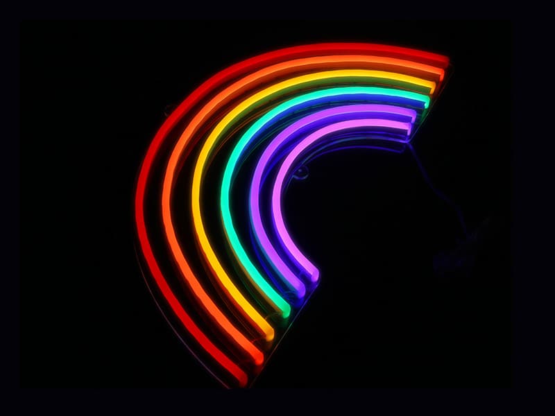 Rainbow Neon Sign - Decorate Your Bedroom - Echo Neon Studio