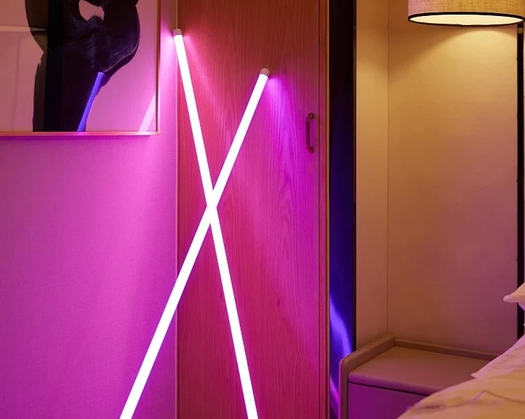 pink neon lamp tube