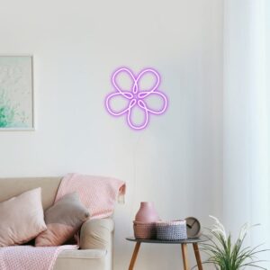 flower neon sign