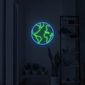 The Planet Earth Neon Sign