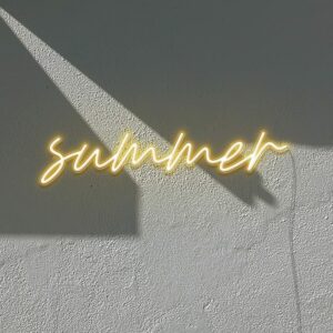 summer neon sign