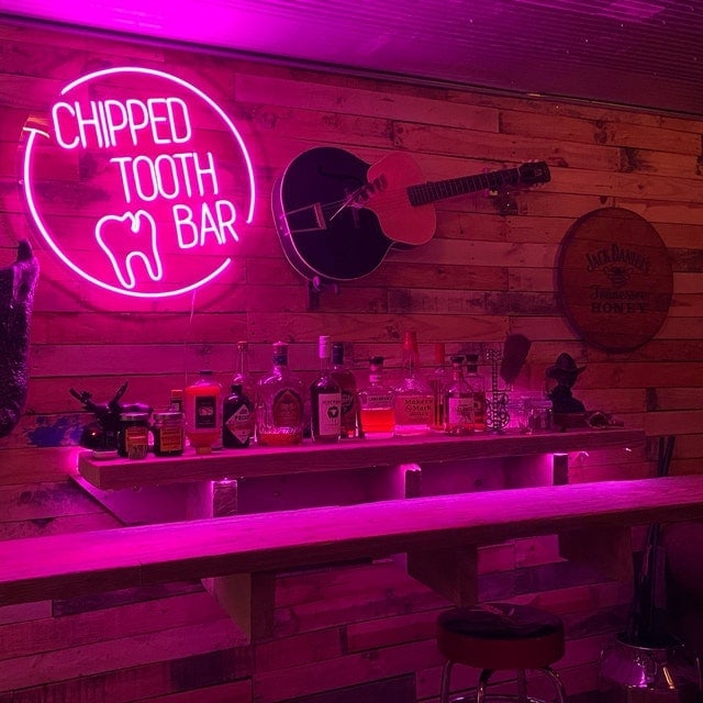 Pink Neon Sign For Bar Wall Decor