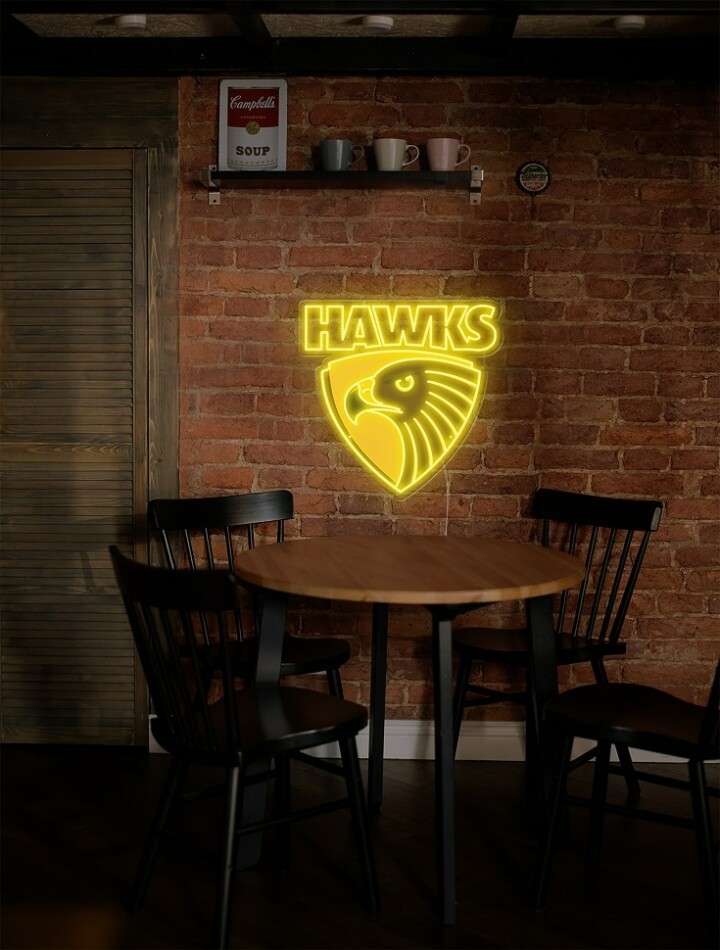 AFL Hawthorn Hawks Neon Light Sign | Echo Neon