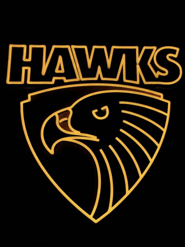 AFL Hawthorn Hawks Neon Light Sign