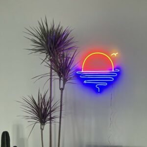 sunset-blue-neon-light-wall-art