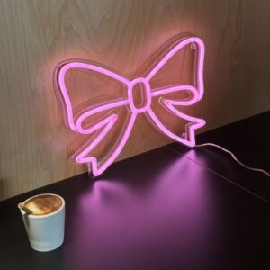 pink neon sign chill vibe new year gift