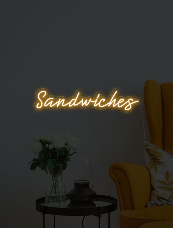 Sandwiches Restaurant Decor Neon Sign - Image 2