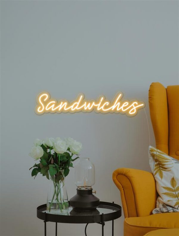 Sandwiches Restaurant Decor Neon Sign