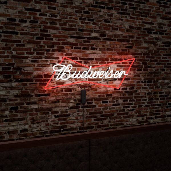 Budweiser Beer Logo glass neon sign light