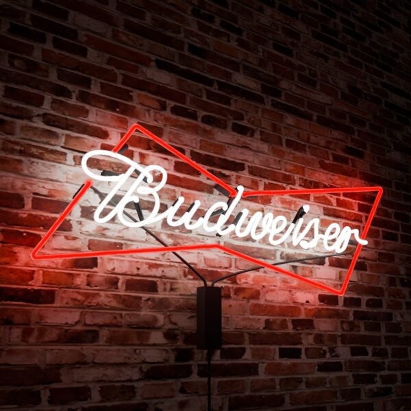Budweiser Beer Logo glass neon sign red neon