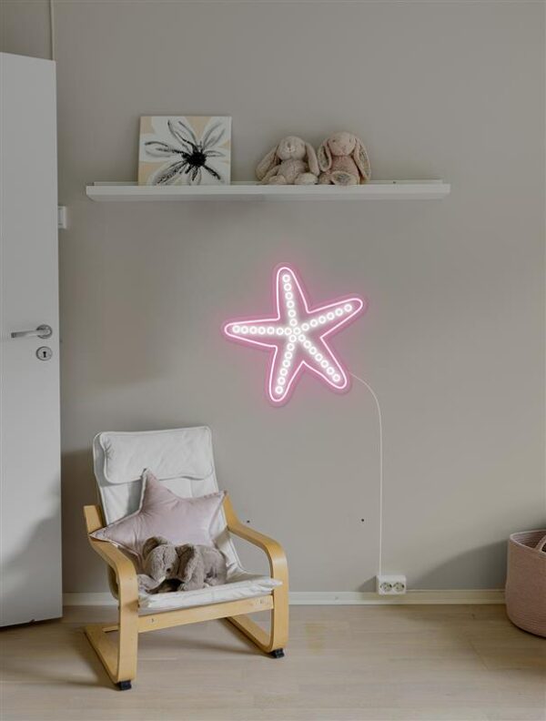 sea star neon light summer party decor