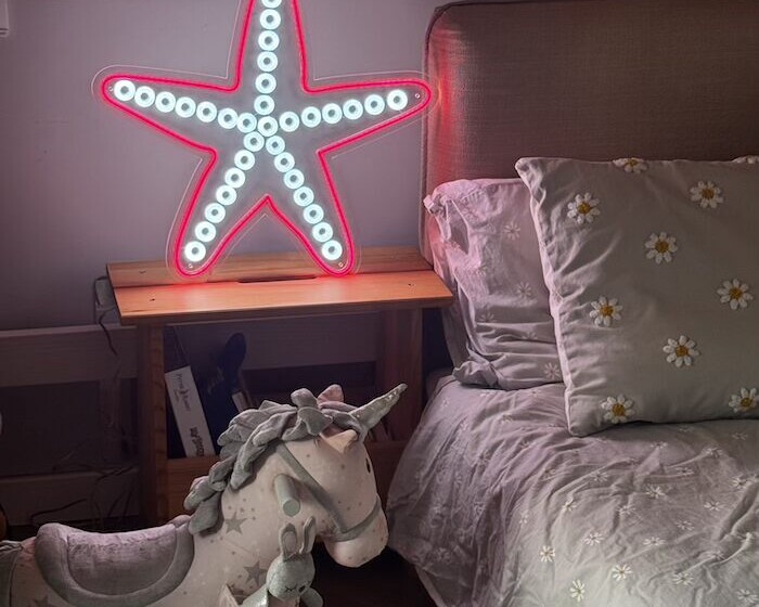 star fish kids room neon sign home decor