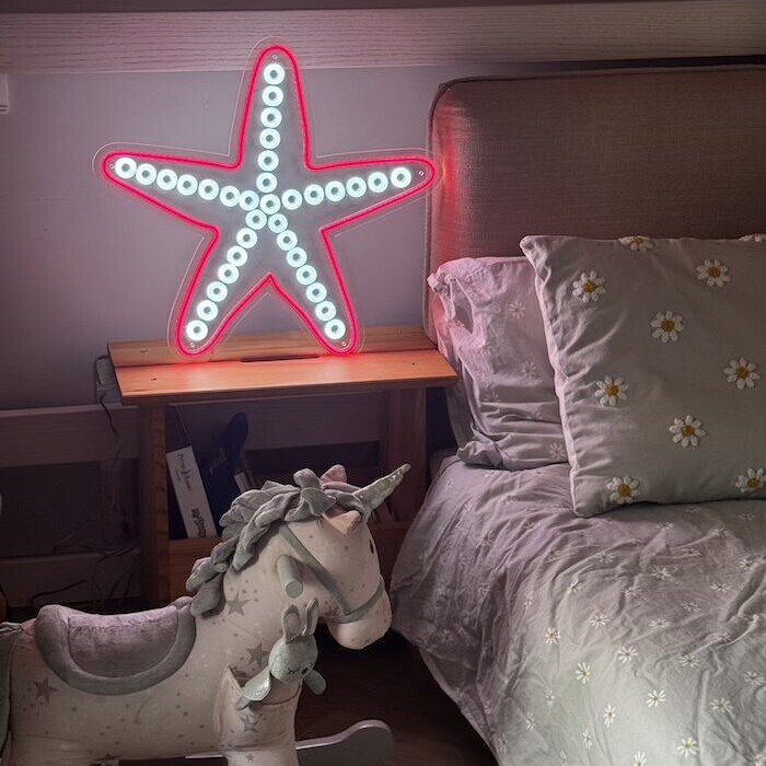 star fish kids room neon sign home decor
