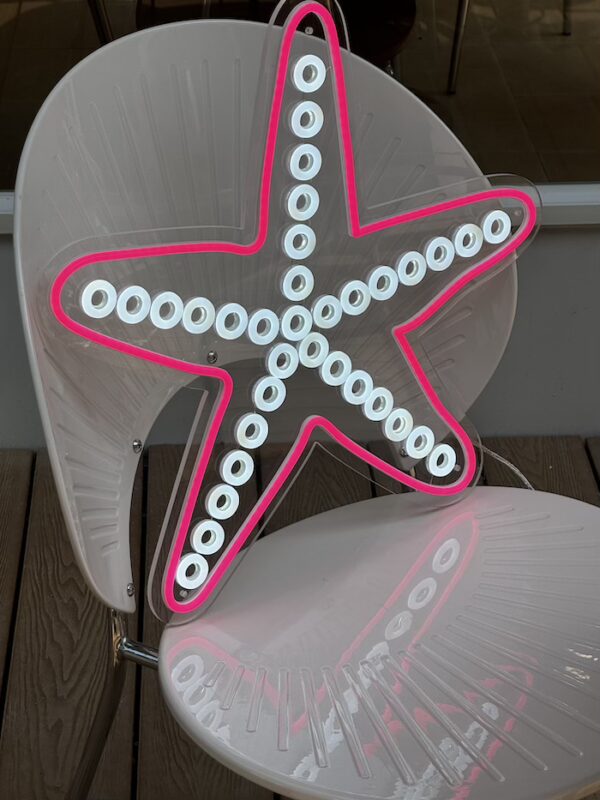 star fish neon sign summer vibe neon deocr