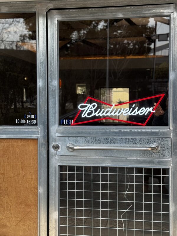 budweiser window led neon sign