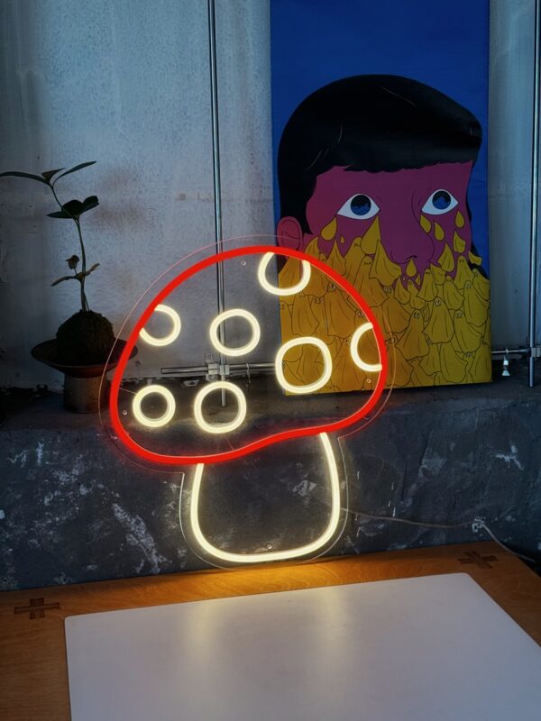 mushroom neon light home decor lighting