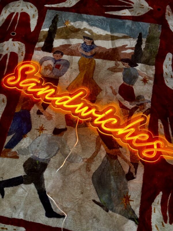 sandwichers led neon sign for interior decor