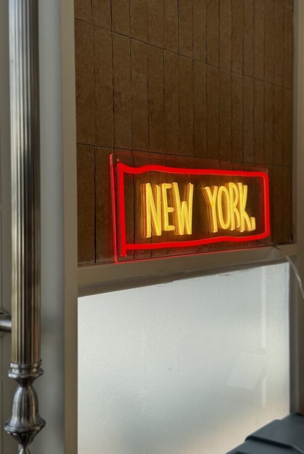 New York city neon sign