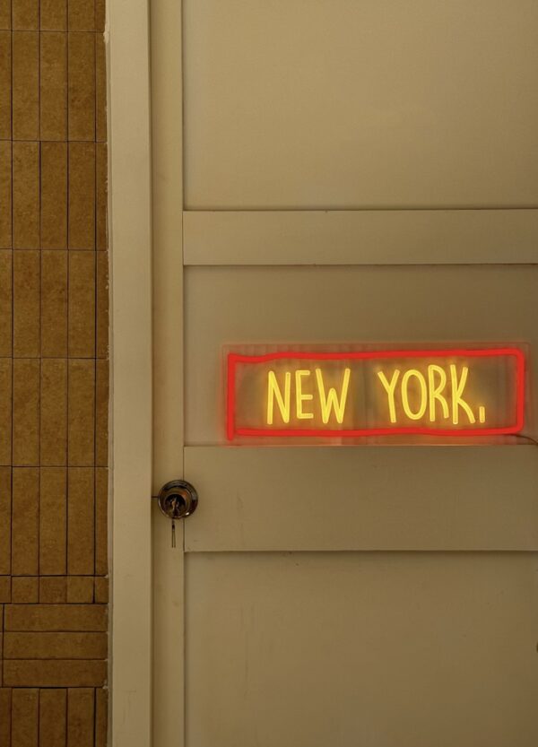 new york neon light home decor living room