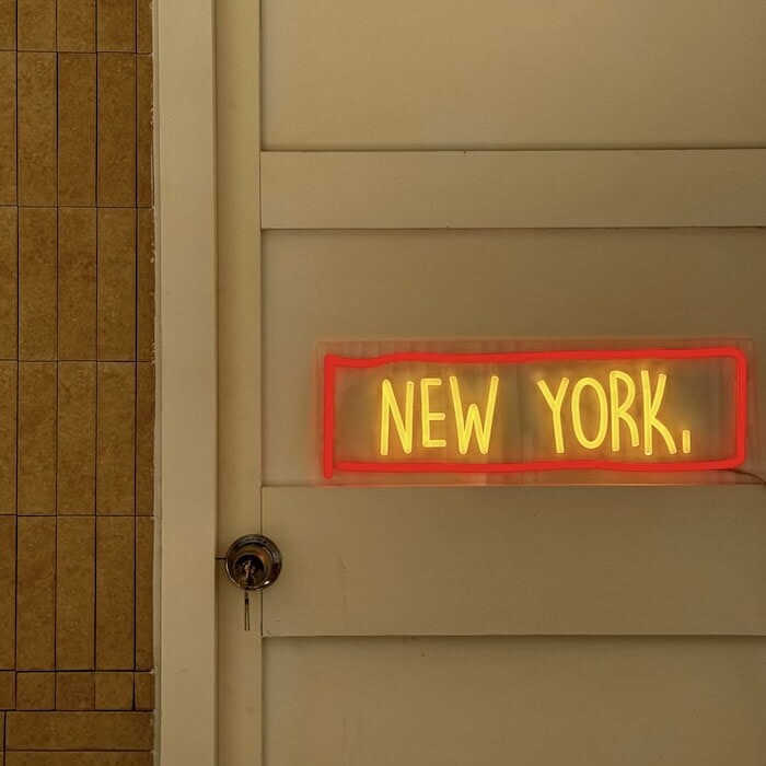 new york neon light home decor living room