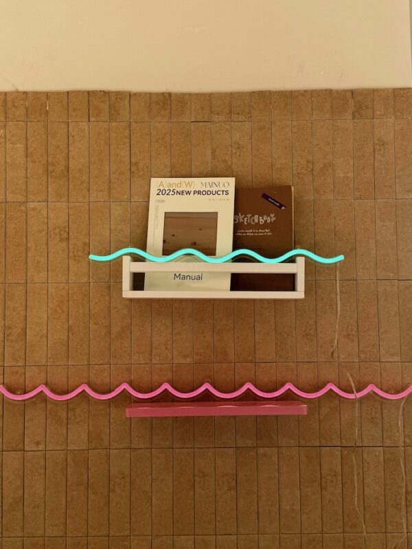 wavy lines neon art neon sign