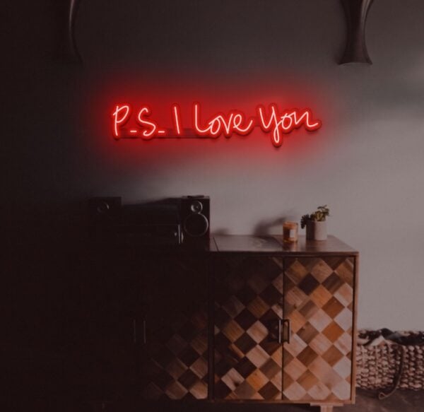 P.S. I love you Neon Sign red neon sign