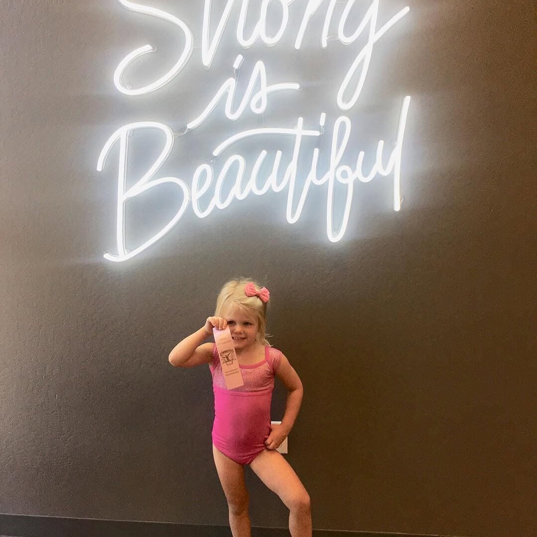 custom led neon sign for gym space