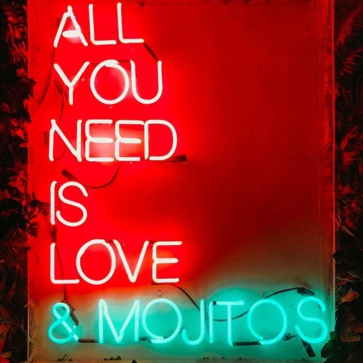 all-you-need-is-love-mojitos-red-and-ice-blue-custom-glass-neon-sign