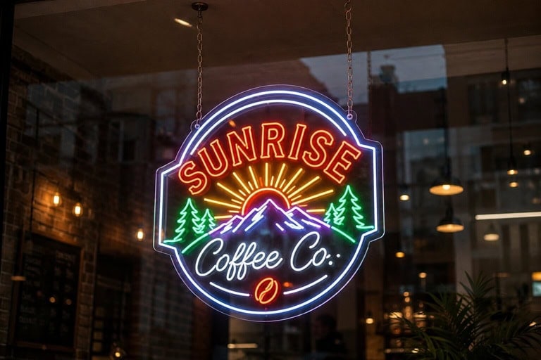 custom-neon-sign-hanging-with-chain-