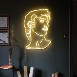 david-head-neon-sign