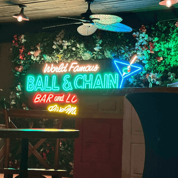 Ball & Chain bar Neon signs in Miami