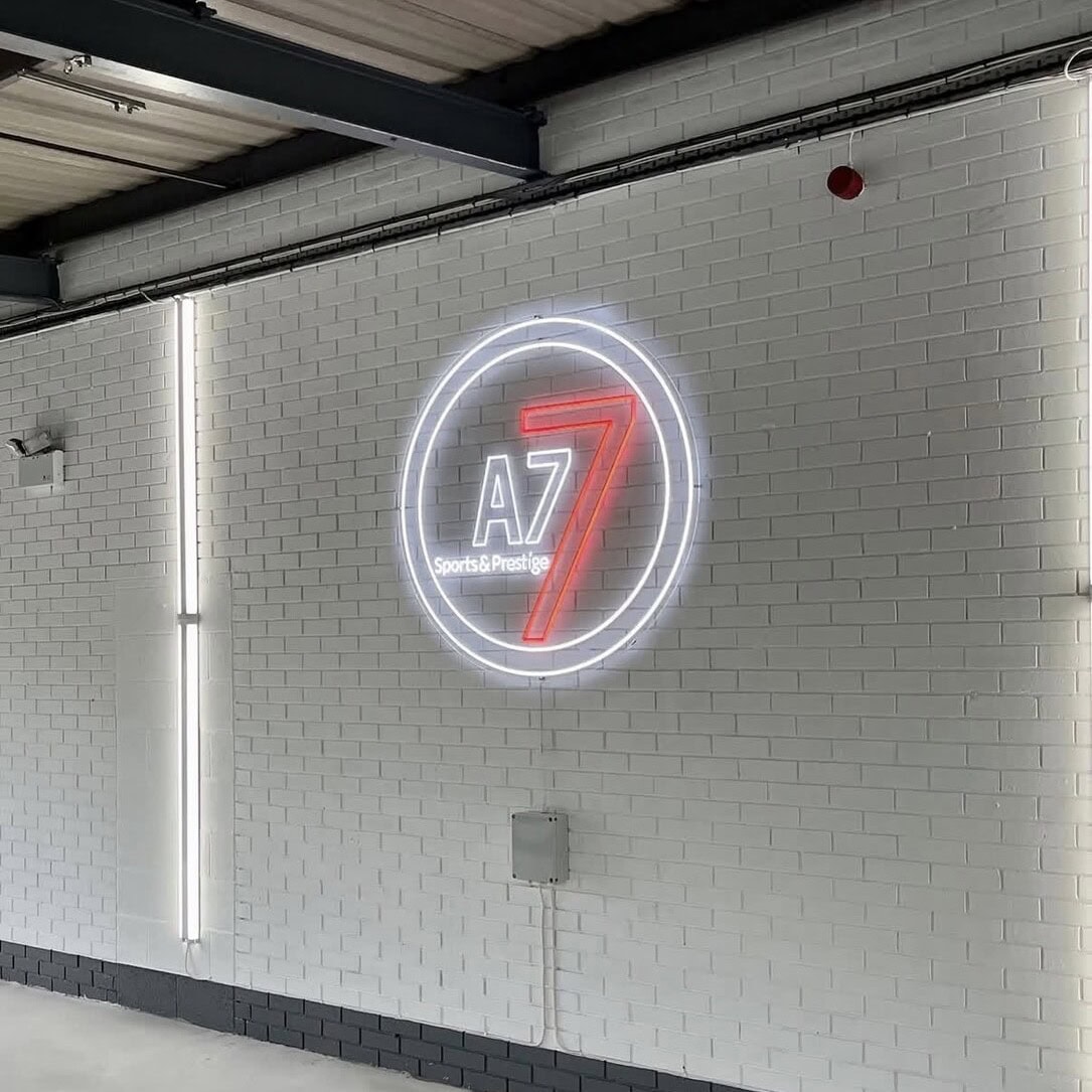 auto detailing shop custom neon sign