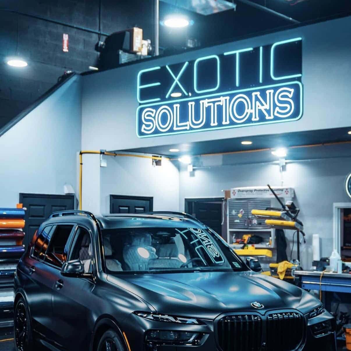 auto service shop custom logo neon sign