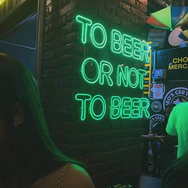 custom led neon sign for brewery and bar