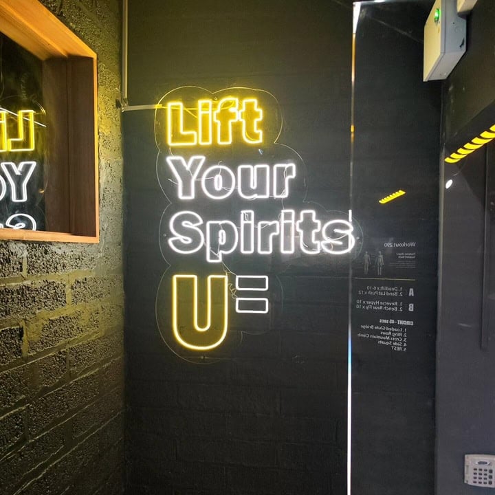 custom led neon sign for gym and fitness center