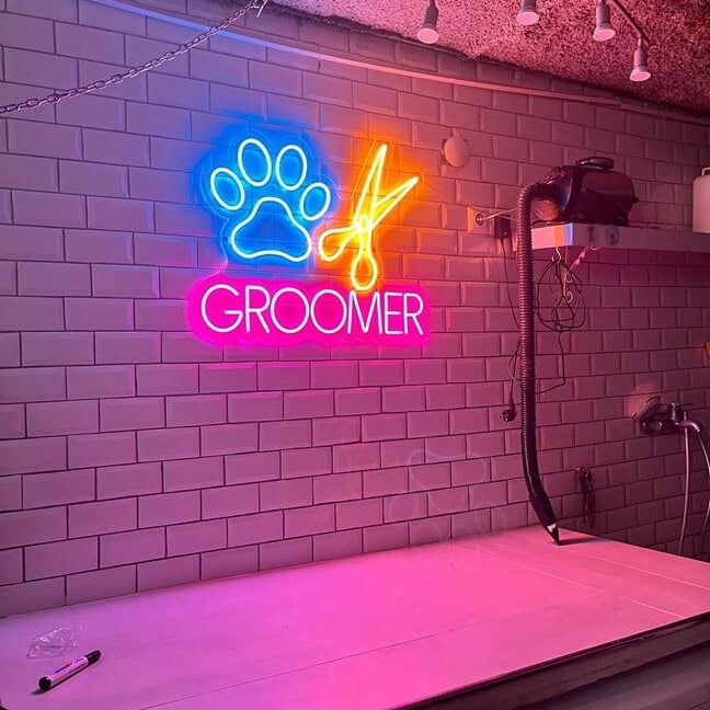 custom-logo-neon-sign-for-pet-groomer-business
