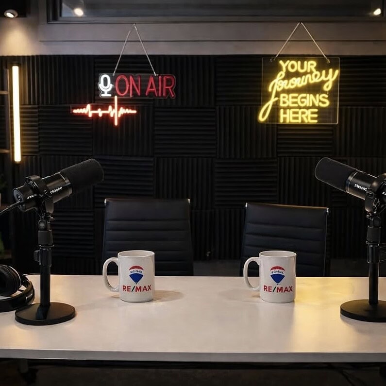 custom logo neon sign for podcast and talkshow