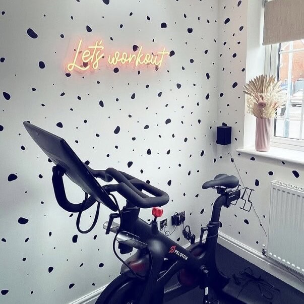 custom small led neon sign for home gym
