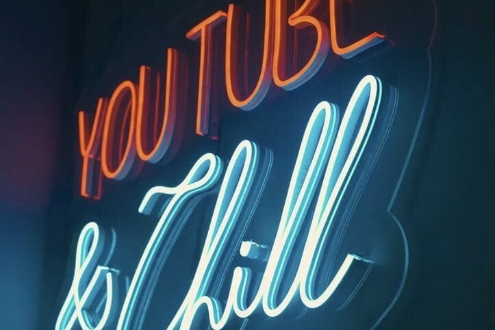 custom youtuber neon sign