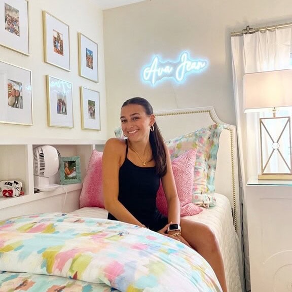 cute custom led neon sign for dorm teen bedroom