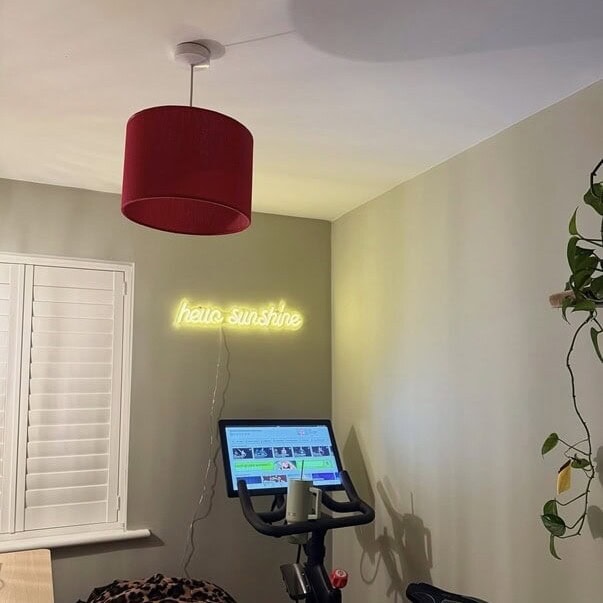 cute small led neon sign for home gym