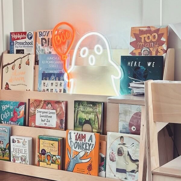 helloween ghost neon sign kids room decor