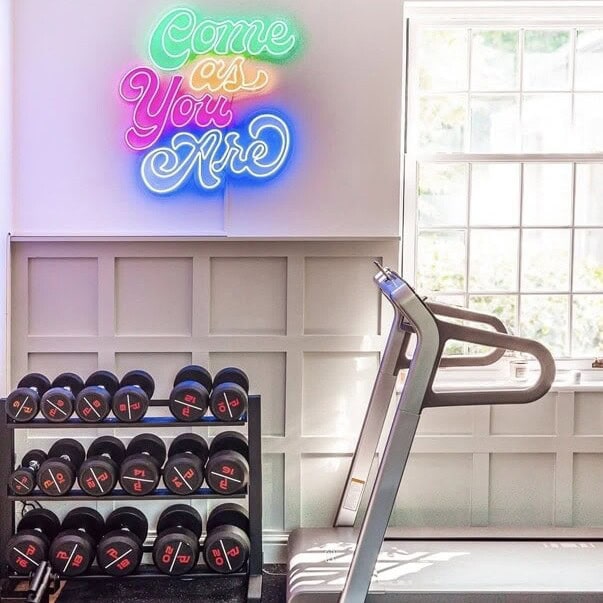 home gym custom neon sign