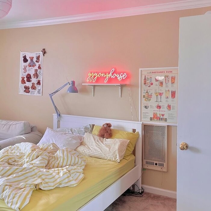 led neon sign for teen bedroom dorm room
