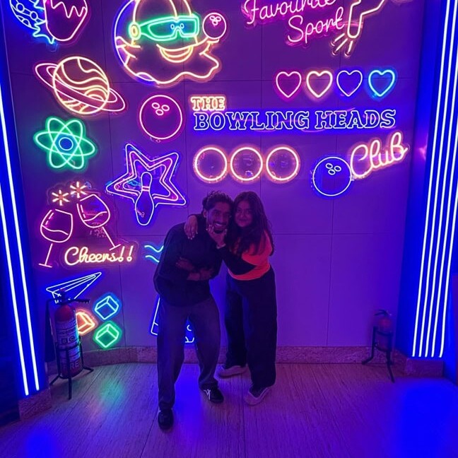 led neon sign wall for indoor arcade decor