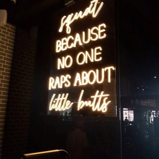 motivate quote custom led neon sign for gym