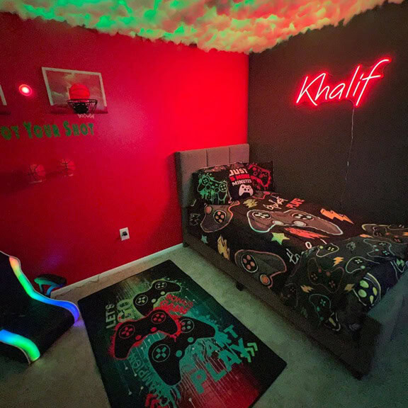 name led neon sign for kid room decor