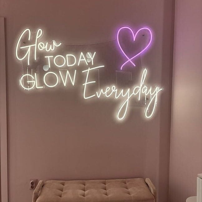 office motivation neon sign for office space