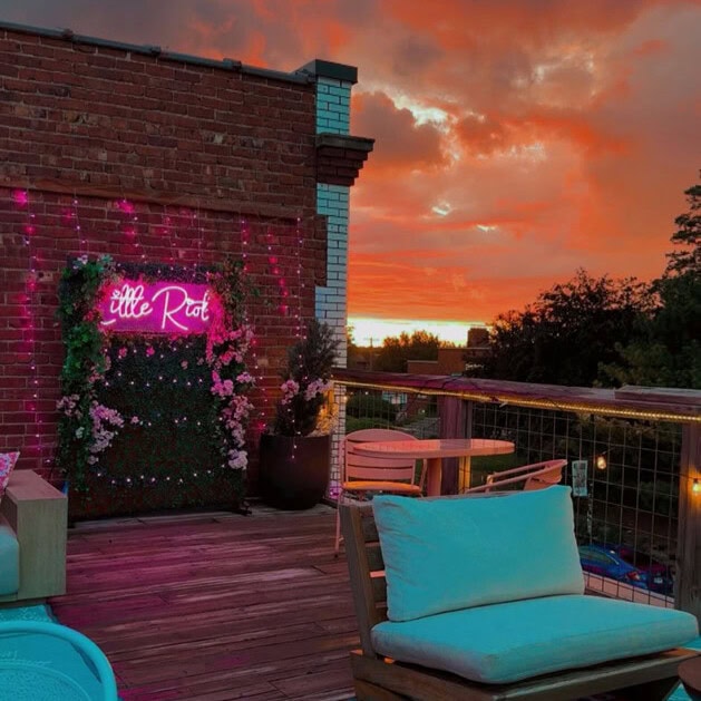 outdoor neon sign rooftop decor led neon sign