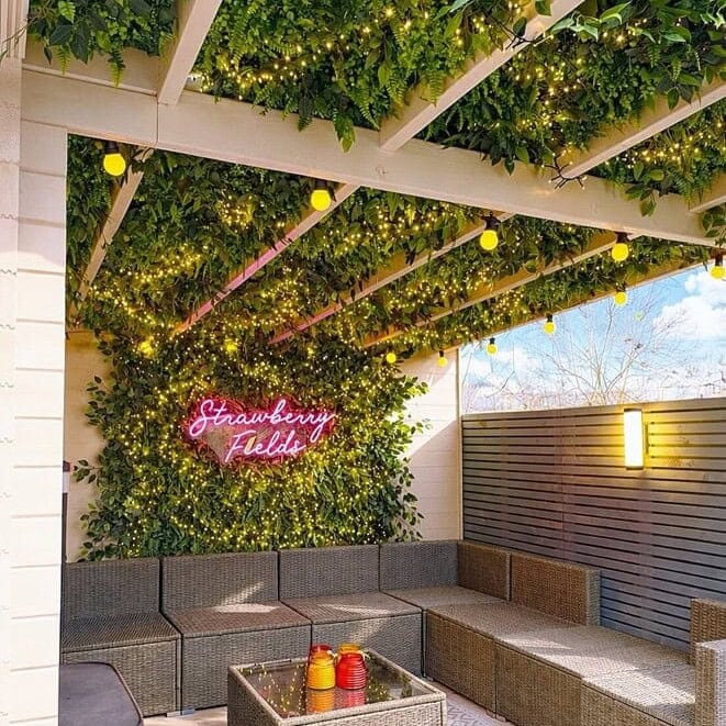 outdoor patio led neon sign